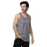 Men’s premium DISCIPLINE tank top (NEVER GIVE UP)