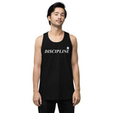 Men’s premium DISCIPLINE tank top (NEVER GIVE UP)