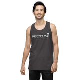 Men’s premium DISCIPLINE tank top (NEVER GIVE UP)