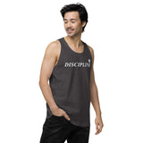 Men’s premium DISCIPLINE tank top (NEVER GIVE UP)