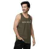 Men’s premium DISCIPLINE tank top (NEVER GIVE UP)