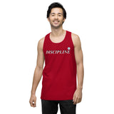 Men’s premium DISCIPLINE tank top (NEVER GIVE UP)