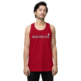 Men’s premium DISCIPLINE tank top (NEVER GIVE UP)