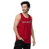 Men’s premium DISCIPLINE tank top (NEVER GIVE UP)