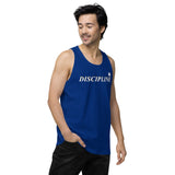 Men’s premium DISCIPLINE tank top (NEVER GIVE UP)