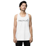 Men’s premium DISCIPLINE tank top (NEVER GIVE UP)