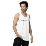 Men’s premium DISCIPLINE tank top (NEVER GIVE UP)